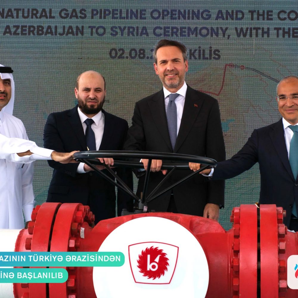 Beginn der aserbaidschanischen Gasexporte nach Syrien