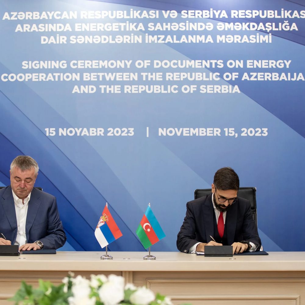 Zwischen Aserbaidschan und Serbien wurden Dokumente von strategischer Bedeutung im Erdgassegment unterzeichnet.