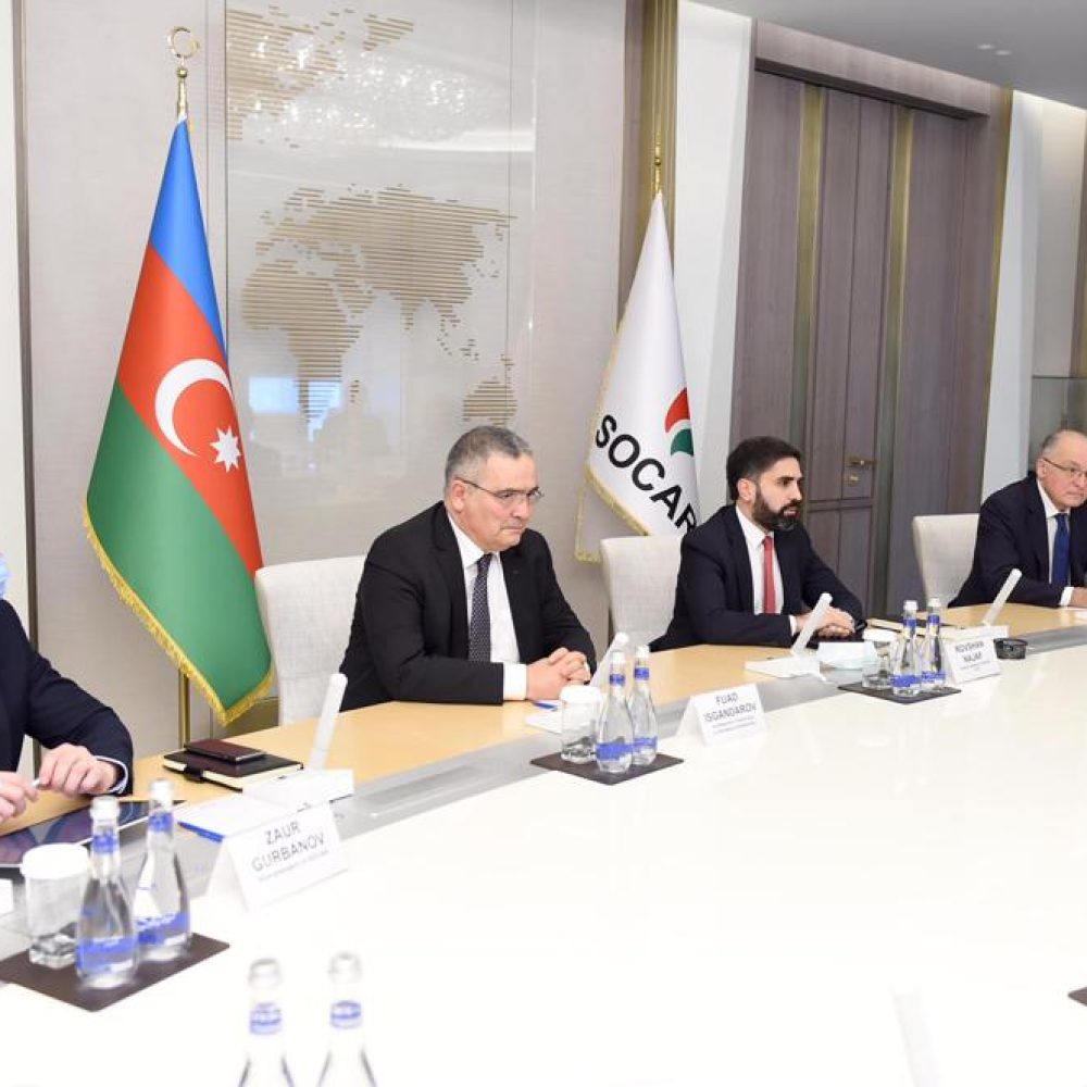 SOCAR empfängt den Präsidenten des Weltwirtschaftsforums in Baku
